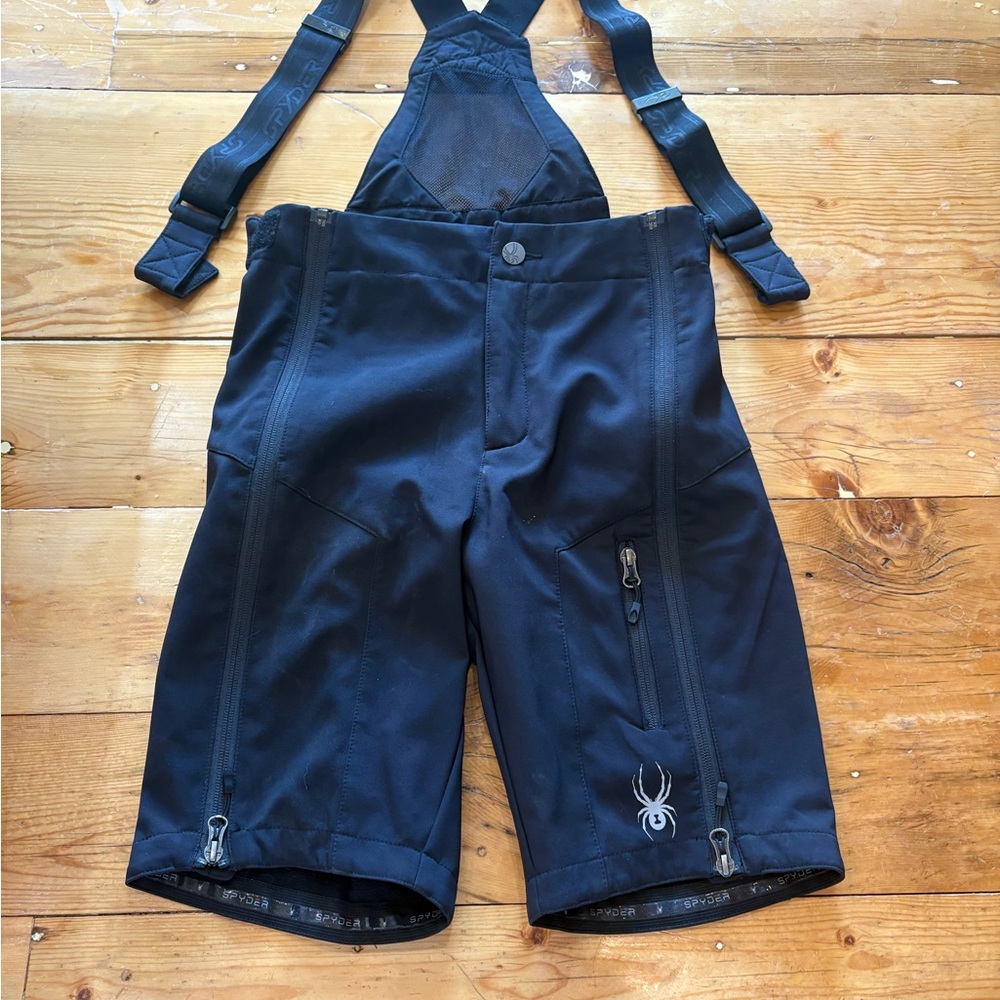 Spyder Black Bib Shorts Zip Off